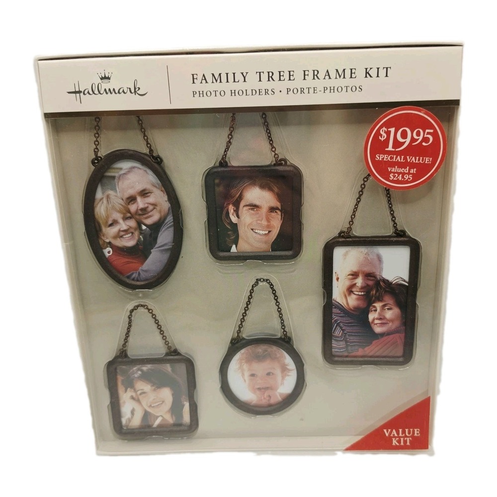 HALLMARK KEEPSAKE "THE FAMILY TREE"  STARTER KIT MINI FRAMES 2005 SET OF 5 NEW